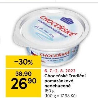 Tradiční pomazánkové Choceňské