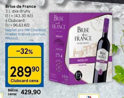Vína Brise de France - bag in box