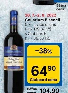 Vína Cellarium Bisencii Zámecké vinařství Bzenec