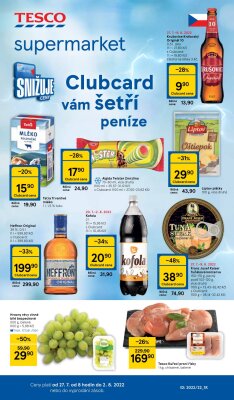 akční leták Tesco 27.7.2022-2.8.2022