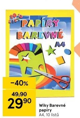 Barevné papíry Wiky