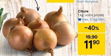 Cibule kuchyňská žlutá