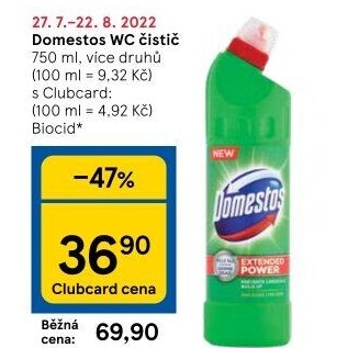 Čistič WC gelový Domestos