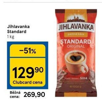 Mletá káva Standard Jihlavanka
