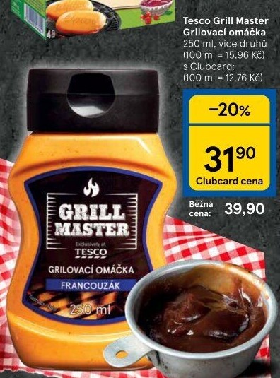 Omáčka grilovací Grill Master Tesco