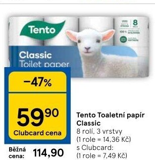 Toaletní papír 3vrstvý Tento