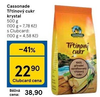Třtinový cukr Cassonade