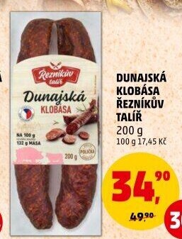 Dunajská klobása Řezníkův talíř