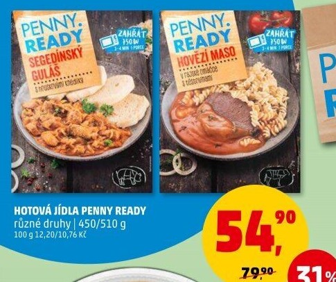Hotová jídla Penny Ready