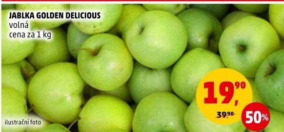 Jablka Golden Delicious