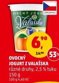 Jogurt ovocný z Valašska Mlékárna Valašské Meziříčí