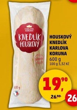 Knedlík houskový Karlova Koruna
