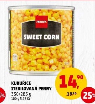 Kukuřice sterilovaná Penny