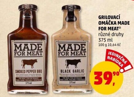 Omáčka na grilování Made for meat Kühne