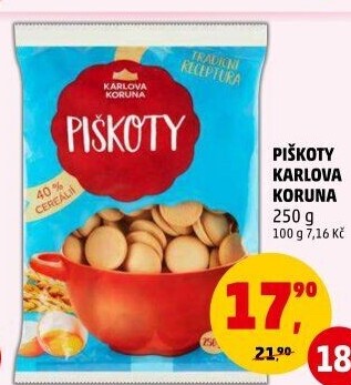 Piškoty Karlova Koruna