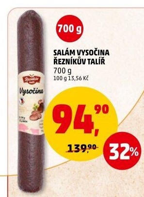 Salám Vysočina Řezníkův talíř