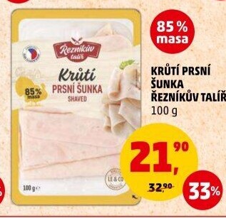 Šunka krůtí prsní Řezníkův talíř