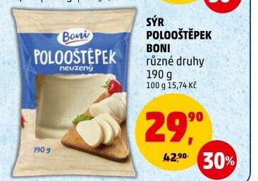 Sýr Polooštěpek Boni
