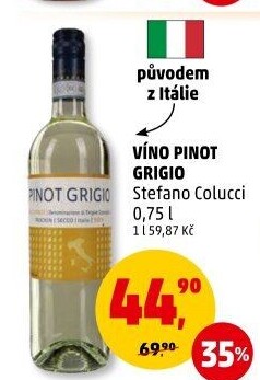 Víno Pinot Grigio Stefano Colucci