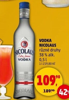 Vodka extra jemná ochucená St. Nicolaus