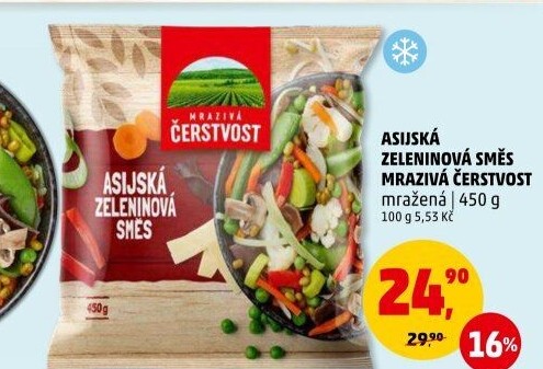 Zeleninová asijská směs mražená Mrazivá Čerstvost