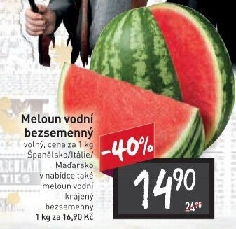 Meloun vodní bezsemenný