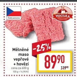 Mleté maso mix Vocílka