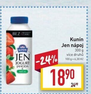Nápoj Jen jogurt Kunín