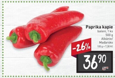 Paprika červená kapie