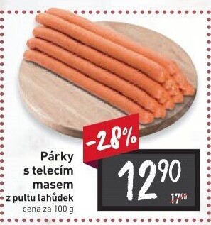 Párky s telecím masem