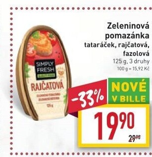 Pomazánka Tataráček Simply Fresh Hamé