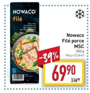 Rybí filé mražené Nowaco