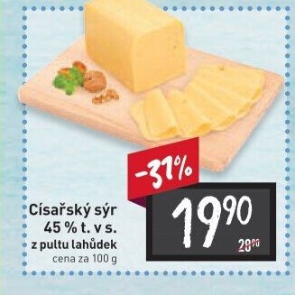 Sýr Císařský 45%