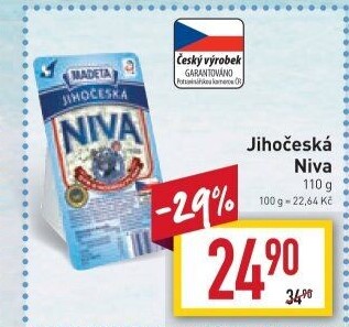 Sýr Niva Jihočeská 50% Madeta