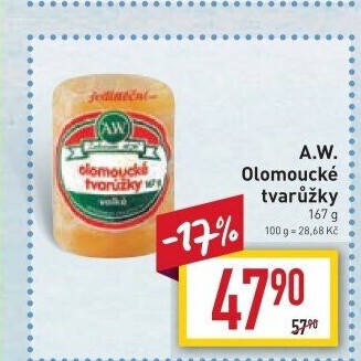 Sýr tvarůžky olomoucké A.W.
