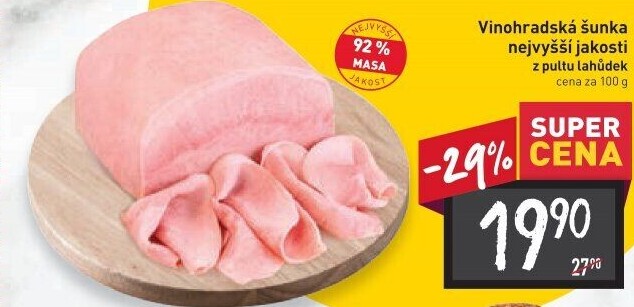 Vinohradská šunka nejvyšší jakosti