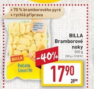 Noky bramborové Billa