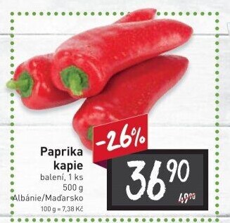 Paprika červená kapie