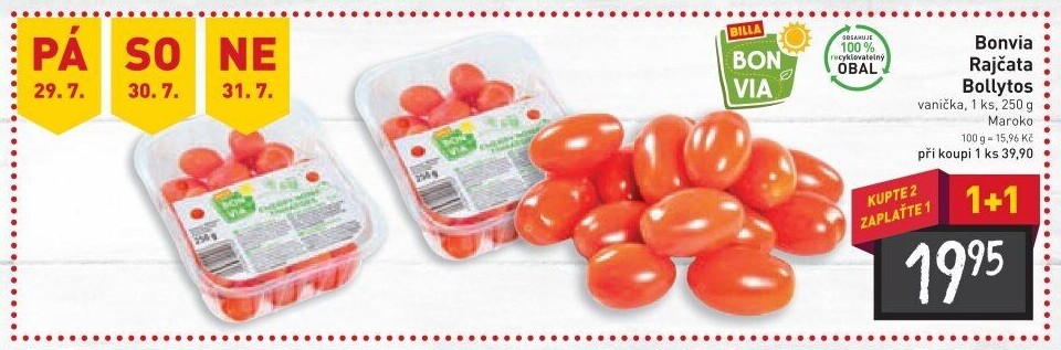 Rajčata cherry Billa Bonvia