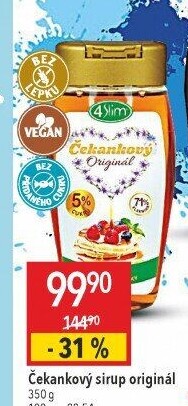 Čekankový sirup 4Slim