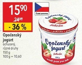 Jogurt ochucený Opočenský Bohemilk