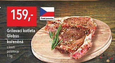 Kotleta na gril s kostí kořeněná Globus