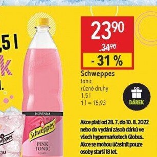 Limonáda Tonic Schweppes