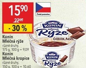 Mléčná rýže Kunín