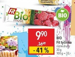 Müsli tyčinka bio Fit
