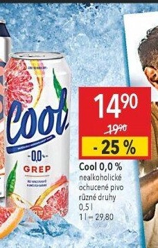 Nealkoholické pivo ochucené Staropramen Cool
