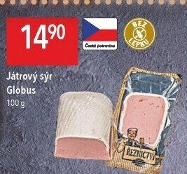 Paštika játrový sýr Globus