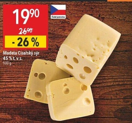 Sýr Císářský 45% Madeta