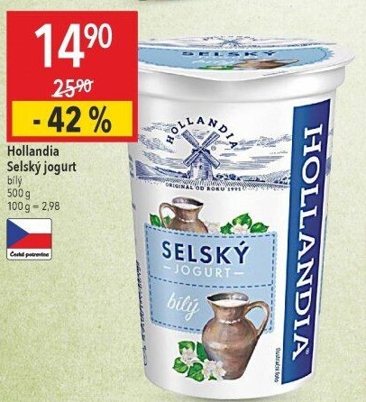 Bílý jogurt selský Hollandia