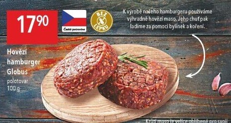 Hovězí hamburger Globus